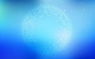 Kozmik Yıldızlar ile açık mavi vektör düzeni.