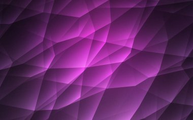 Kristalleri ve üçgenleri olan koyu pembe vektör şablonu.