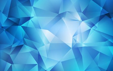 Hafif mavi vektör düşük Poli arka plan.