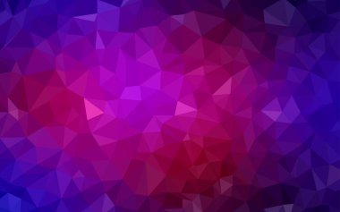 Koyu Pembe, Mavi vektör çokgen arkaplan.