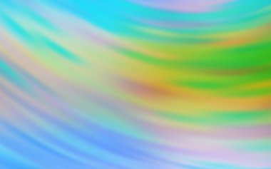 Açık Mavi, wry hatları ile Yeşil vektör fon.