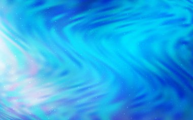 Kozmik Yıldızlar ile açık mavi vektör düzeni.