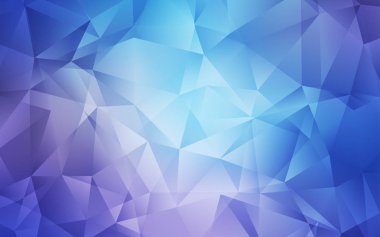 Açık Pembe, Mavi vektör üçgen mozaik doku.