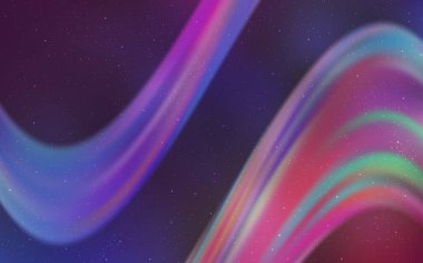 Kozmik yıldız düzeniyle ışık çok renkli vektör.