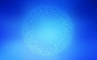 Gökada yıldız ışık mavi vektör arka plan.