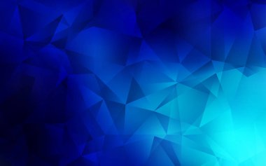 Koyu mavi üçgen mozaik şablon.