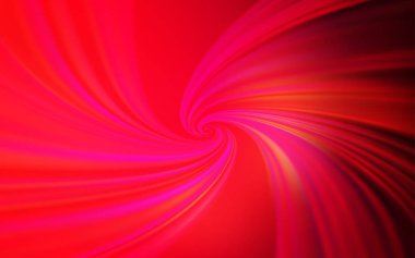 Kavisli çizgilerle Açık Kırmızı vektör dokusu.