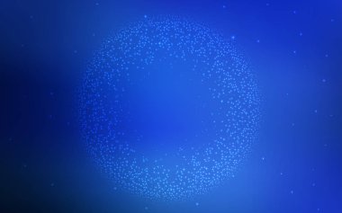 Kozmik Yıldızlar ile açık mavi vektör düzeni.