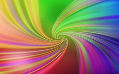 Kavisli çizgilere sahip Açık Çok Renkli vektör zemini.