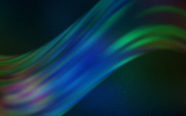 Lacivert, Gece gökyüzü yıldızları ile yeşil vektör deseni.