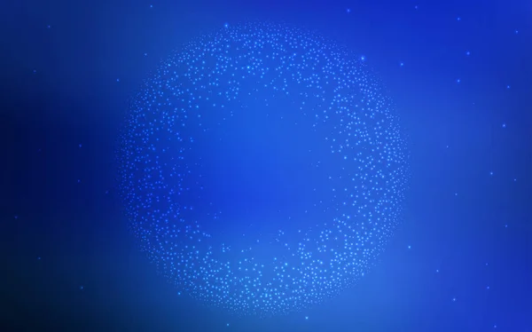 Aspectul vectorial luminos BLUE cu stele cosmice . — Vector de stoc