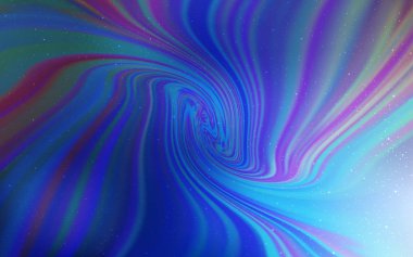 Açık Pembe, Gece gökyüzü yıldızları ile Mavi vektör deseni.