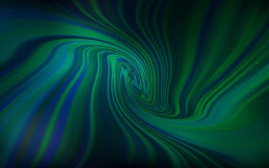 Lacivert, Gece gökyüzü yıldızları ile yeşil vektör deseni.