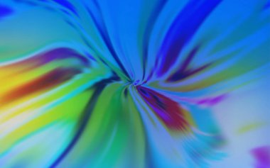 Açık Mavi, kıvrımlı çizgileri olan sarı vektör deseni.