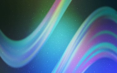 Açık mavi, Samanyolu yıldızlar ile yeşil vektör doku.