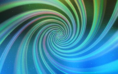 Açık mavi, Samanyolu yıldızlar ile yeşil vektör doku.