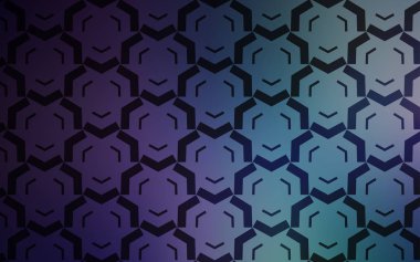 Koyu pembe, eğri çizgileri olan mavi vektör arkaplan.