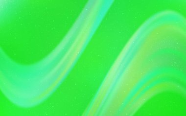 Uzay yıldızları ile açık yeşil vektör şablonu.