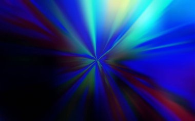 Koyu mavi vektör parlaklığı soyut arkaplanı bulanıklaştırdı.