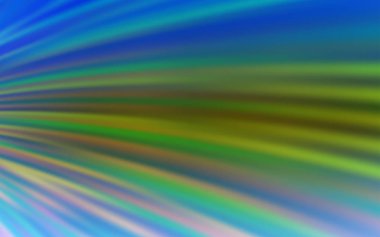 Açık Mavi, bükülmüş çizgilerle yeşil vektör düzeni.