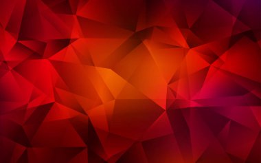 Koyu kırmızı vektör düşük poli düzeni.