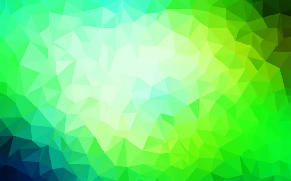 밝은 파랑, 녹색 벡터 삼각형 모자이크 질감. — 스톡 벡터