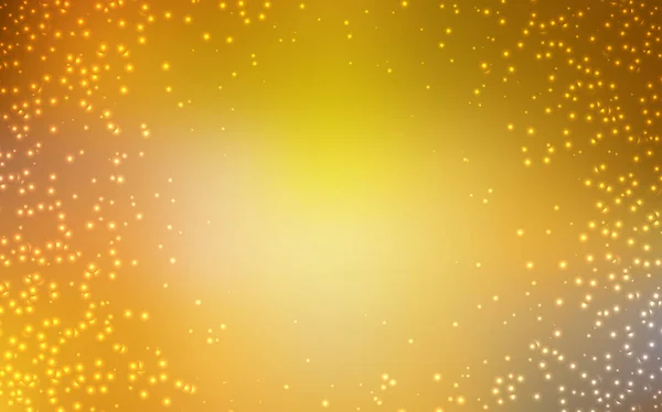 Σκούρο κίτρινο διανυσματικό φόντο με αστέρες του γαλαξία. — Διανυσματικό Αρχείο