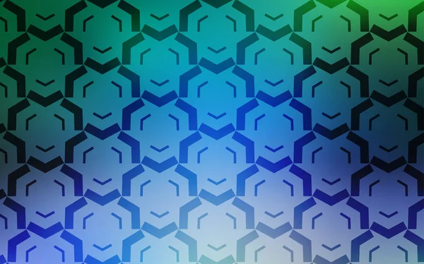 Modèle vectoriel bleu clair, vert avec lignes courbes. — Image vectorielle