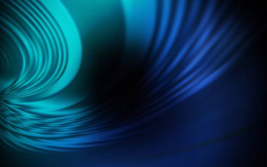 Eğri çizgileri olan koyu mavi vektör deseni.