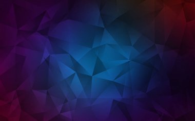 Koyu mavi vektör çokgen yerleşimi.