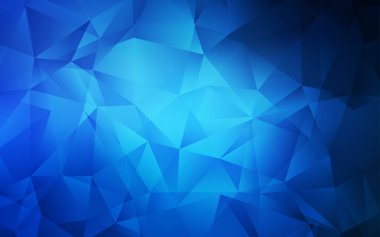 Koyu mavi vektör düşük poli düzeni.