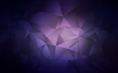 Koyu Mor vektör çokgen yerleşimi.