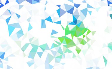 Koyu mavi vektör çokgen şablon.