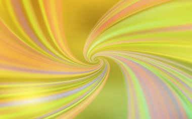 Açık Yeşil, eğri çizgileri olan sarı vektör arkaplanı.