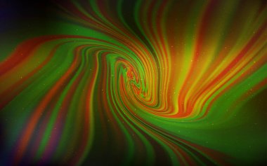 Koyu Yeşil, Kozmik yıldızlarla sarı vektör düzeni.