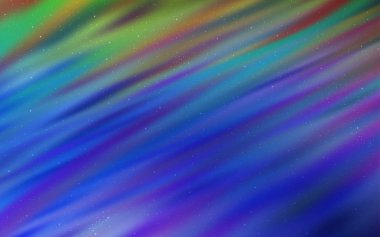 Açık mavi, gece gökyüzü yıldızlar ile yeşil vektör deseni.