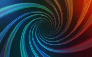 Açık mavi, uzay yıldızları ile kırmızı vektör şablonu.