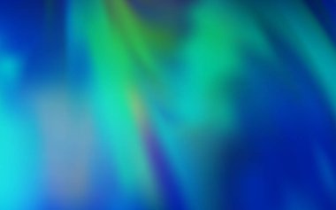 Açık mavi, yeşil vektör parlak deseni bulanıklaştırdı.