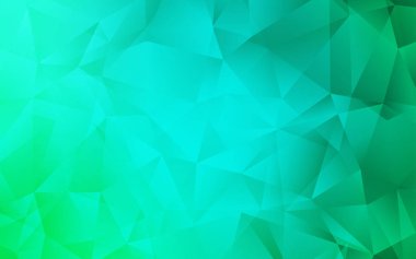 Açık Yeşil Vektör çokgen yerleşimi.