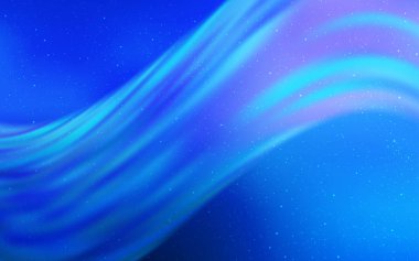 Kozmik Yıldızlar ile açık mavi vektör düzeni.