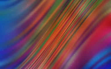 Açık Mavi, Gece gökyüzü yıldızları ile kırmızı vektör deseni.