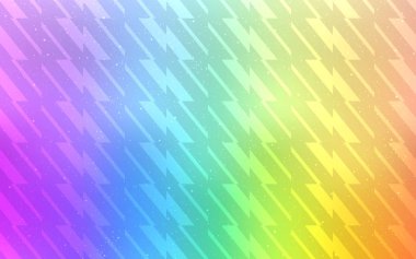 Işık çok renkli vektör desen keskin çizgilerle.