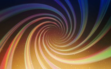 Açık Mavi, Astronomik yıldızlarla sarı vektör arka plan.