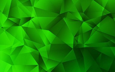 Açık Yeşil vektör gradyan üçgenler deseni.