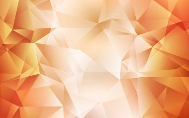 Açık Turuncu vektör düşük poli arka plan.
