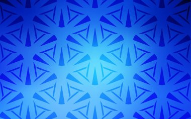  kristaller ile şablon, üçgenler.