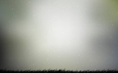 Kozmik yıldızlarla Açık Gri vektör düzeni.