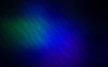 Koyu Mavi, Keskin çizgilerle yeşil vektör deseni.