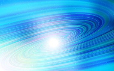 Kozmik Yıldızlar ile açık mavi vektör düzeni.