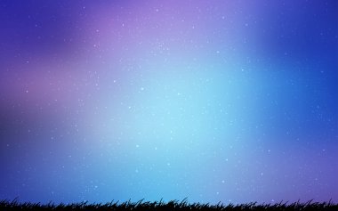 Açık Pembe, Kozmik yıldızlarla mavi vektör düzeni.